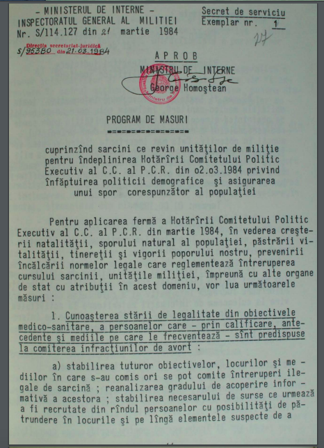 Lumea ascunsă creată de statul comunist pentru a opri avorturile: „Dacă ne spui cine ți-a făcut, îi dăm voie să-ți salveze viața, dacă nu, te lăsăm să mori”