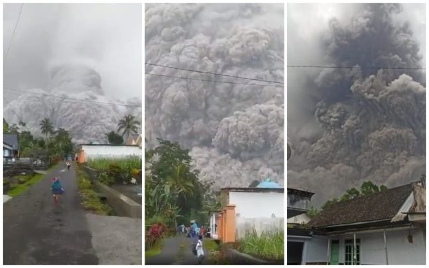 VIDEO. Vulcanul Semeru din Indonezia a erupt: sunt 13 morți și 98 de răniți. Imagini cu oameni care fug de norul de cenușă