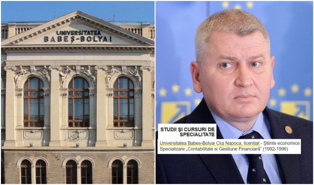 „Domnul Florin Roman nu a urmat cursurile și nu a luat licență la noi”,  spune rectorul Babeș-Bolyai. Ministrul Cercetării pretinde în CV că a fost student la UBB și că e „licențiat” aici! Rectorul cere „corectarea rapidă a CV-ului și explicații”