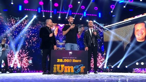 Câștigătorul „iUmor” 2021, sezonul 11. Virgil Ciulin a primit marele premiu în valoare de 20.000 de euro