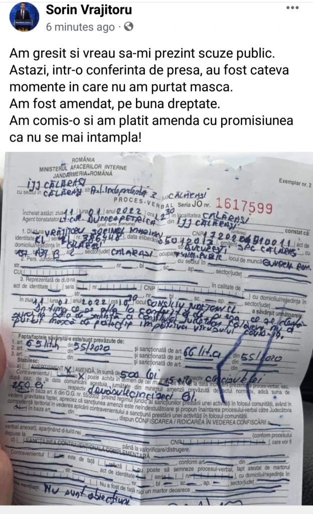 Secretar de stat din Ministerul Transporturilor, fără mască lângă Sorin Grindeanu, la o conferință. Reacția ministrului
