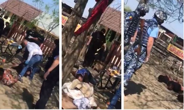 Poliția din Bolintin Vale, condusă în continuare de același polițist care a bătut un bărbat culcat pe jos și legat cu mâinile la spate