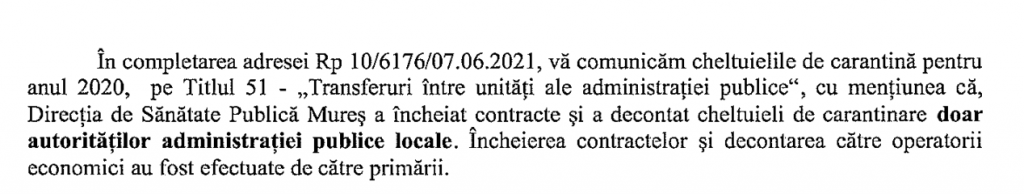 Un primar din Mureș a plătit circa 140.000 de euro firmelor soției și fiicei pentru carantinarea persoanelor afectate de Covid