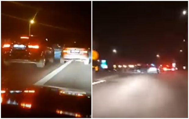 VIDEO | Autostrada A4, blocată de curse ilegale cu mașini, transmise live pe Facebook: „Să nu se audă că am făcut pentru bani!”