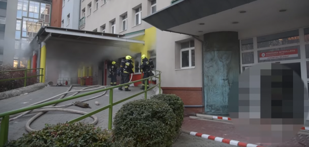 Incendiu la un spital central din Budapesta. O persoană a murit, două au fost intoxicate cu fum