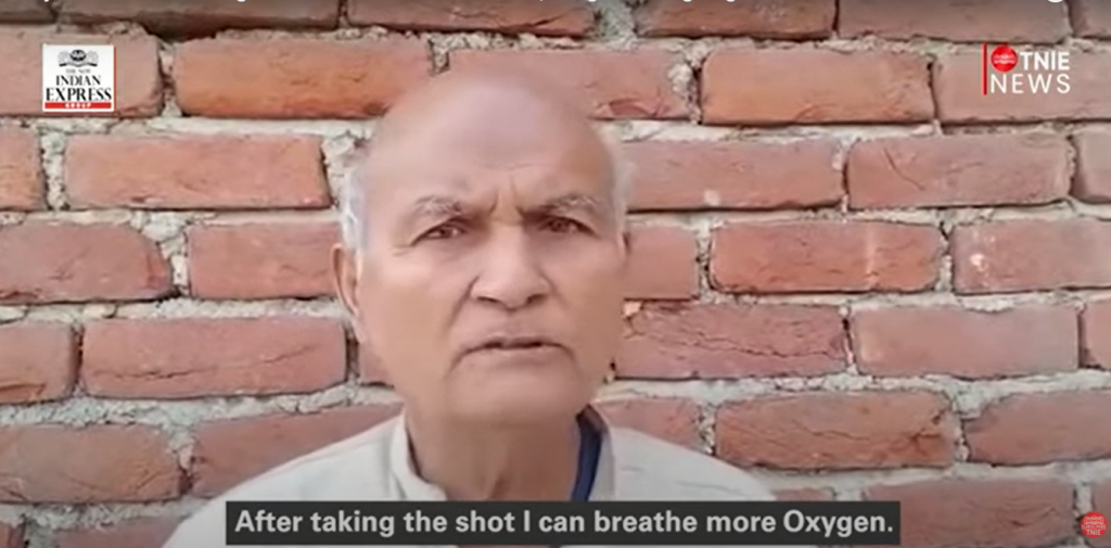 Un pensionar din India s-a vaccinat împotriva COVID-19 cu cel puțin 8 doze. Cum se simte bărbatul în prezent
