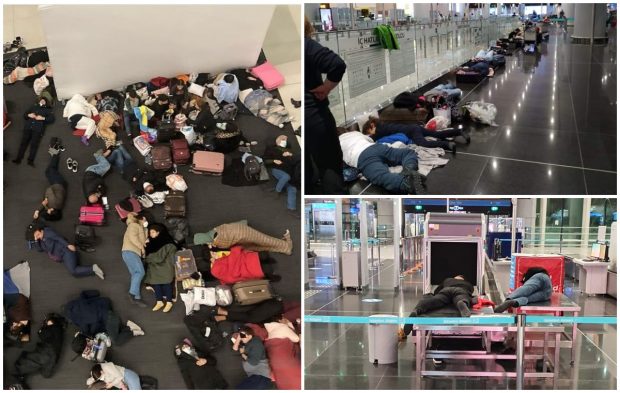 VIDEO | Cel mai mare aeroport din Europa a devenit cel mai mare „dormitor comun” de pe continent