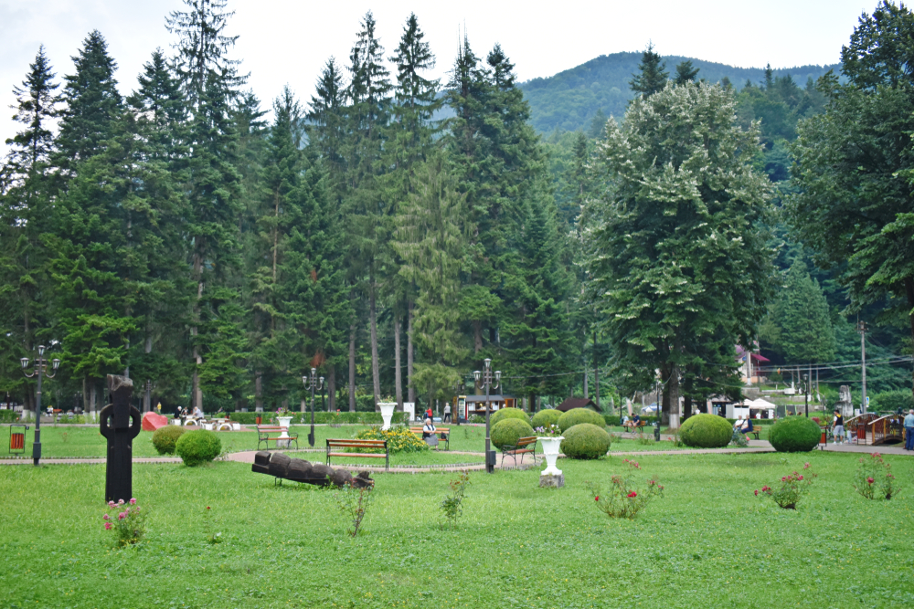 Obiective turistice-parcul din Slănic Moldova