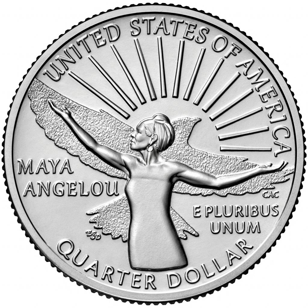 Poeta și activista Maya Angelou, prima femeie de culoare omagiată pe moneda americană de 25 de cenţi