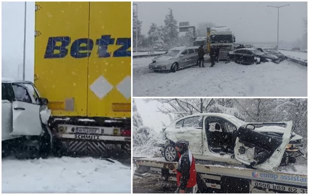 VIDEO | Români prinși în accidentul cu 37 de mașini și 22 de răniți, de pe o autostradă din Turcia