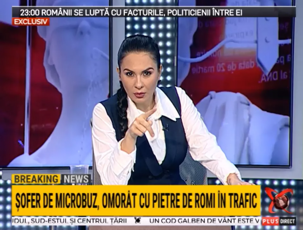 Postul Realitatea Plus, amendat de CNA după ce o moderatoare a sugerat ca romii din Bolintin să fie mutați în India