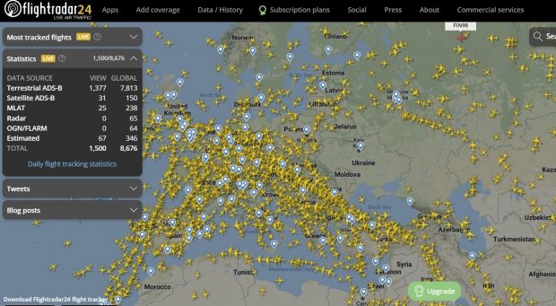 Republica Moldova închide spaţiul aerian şi instituie „cod galben” de alertă teroristă. Niciun avion deasupra țării