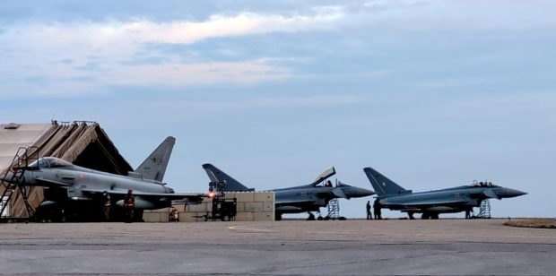 Avioane Eurofighter ale Germaniei au aterizat în România pentru poliţie aeriană la Marea Neagră