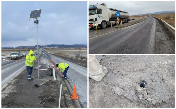 Panourile solare de pe DN1, între Brașov și Sibiu, furate la nici o săptămână de la montare