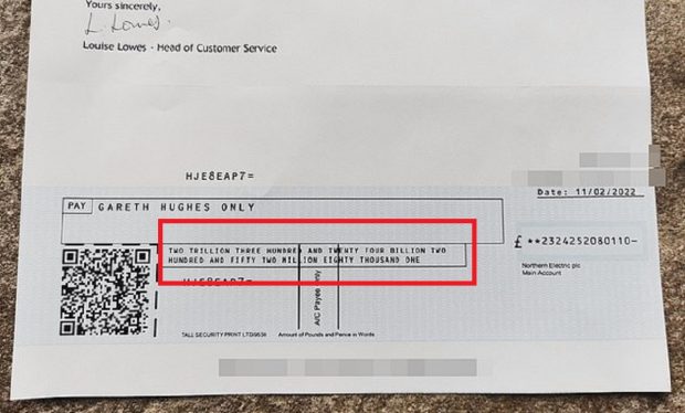 Zeci de britanici au primit câte două trilioane de lire sterline despăgubiri de la compania de electricitate, care apoi și-a cerut scuze pentru eroare