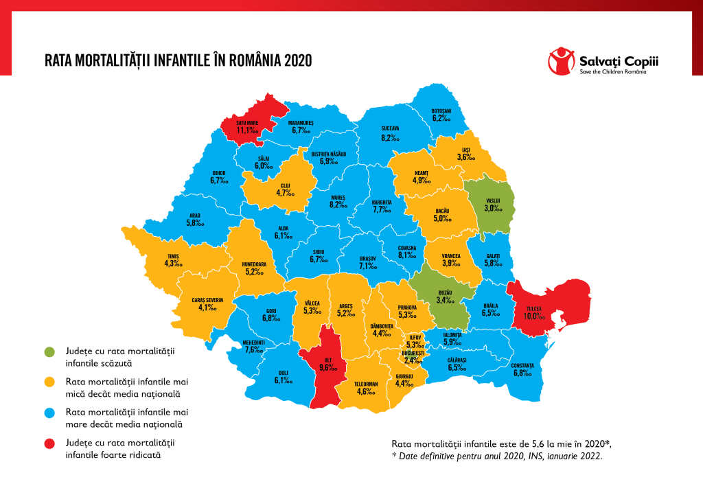 Salvați Copiii: Mortalitatea maternală aproape s-a dublat în ultimii doi ani în România. Cum stăm în privința mortalității infantile