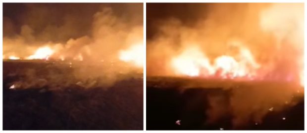 Incendiu puternic de vegetație în Prahova. Este al doilea în ultimele 24 de ore