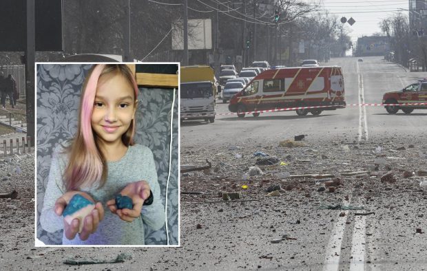 O fetiță și părinții ei au fost uciși în mașină, pe o stradă din Kiev. Autoritățile spun că au fost împușcați de un grup de sabotori ruși