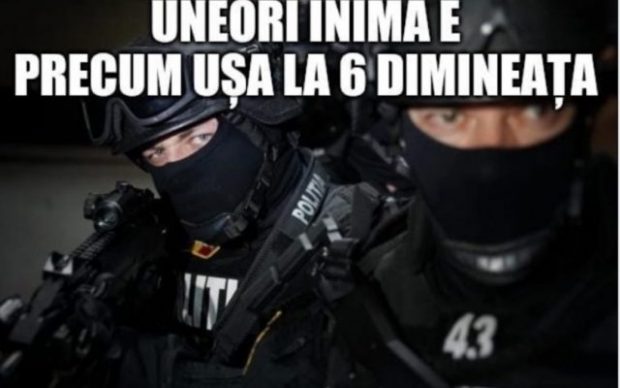 Ministerul de Interne, mesaj de Valentine’s Day: „Uneori, inima e precum ușa la 6 dimineața. Nu știe ce a lovit-o!”