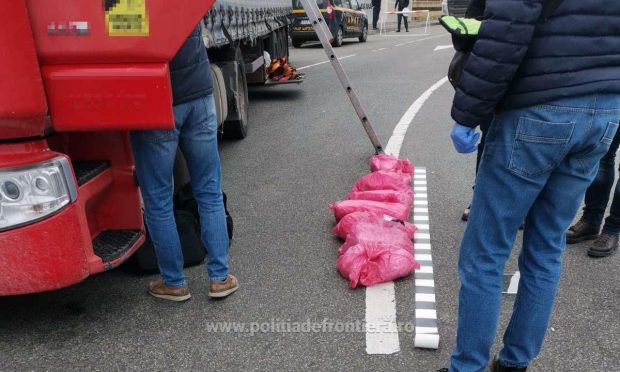 Peste 80 de kilograme de opiu, descoperite la Calafat, în TIR-ul unui turc. Drogurile valorează 1,5 milioane de euro