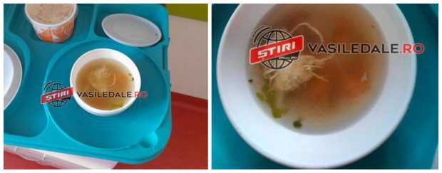 O proaspătă mămică, internată în Spitalul din Baia Mare, a primit la masă supă de pui cu pene