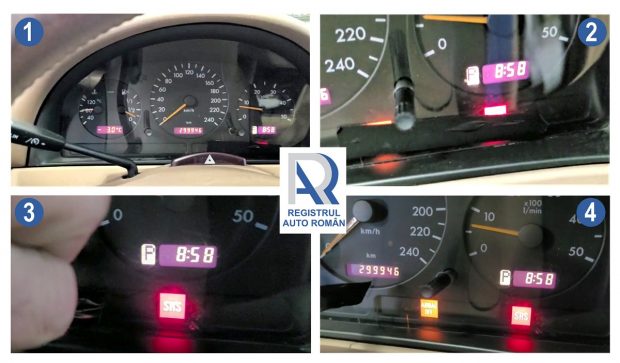 Un șofer cu Mercedes, respins la ITP, a acoperit cu bandă izolatoare martorii de bord care indicau defecțiunile mașinii, în Caraș-Severin