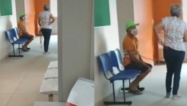 Bărbat legat cu frânghia de soție și dus cu forța la vaccinare anti-COVID. În ce țară au fost surprinse imaginile