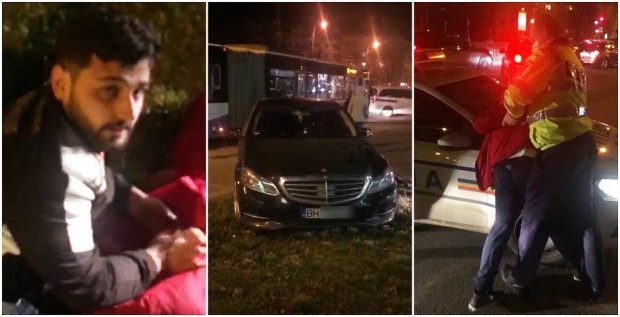 VIDEO | Un polițist de frontieră a intrat cu Mercedesul pe contrasens într-un autobuz, în Timișoara. Era beat și a vrut apoi să fugă