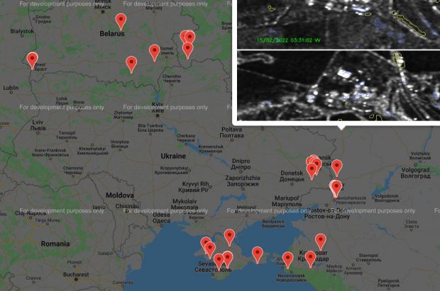 Harta interactivă cu toate mutările armatei ruse, realizată de un grup de IT-iști cu rude rămase în miezul conflictului din Donbas