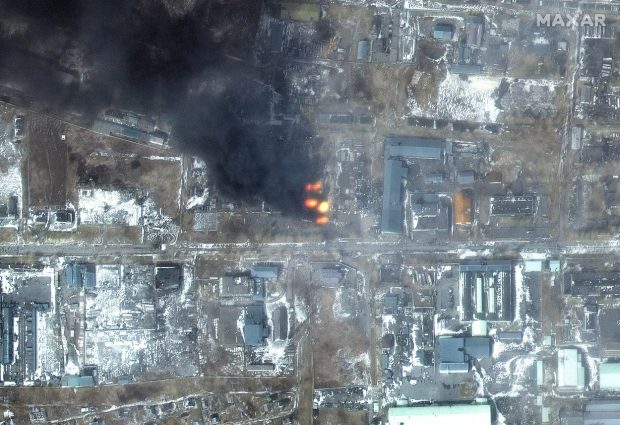 Cum arată văzută din satelit zona rezidențială din Mariupol după bombardamentele rusești