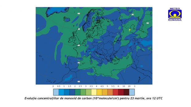 Precizări ANM, după avertizările de vânt: Concentraţiile de monoxid de carbon nu vor avea valori ridicate, în următoarele zile