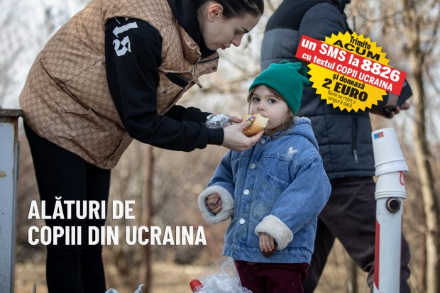 Alături de copiii din Ucraina. Fundația Ringier România a donat combustibil solid și medicamente pentru zeci de refugiați ucraineni găzduiți în comuna Jijila