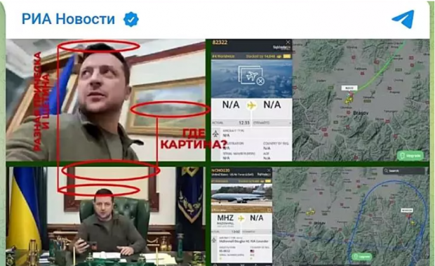 Agenția rusă de stat RIA Novosti: Zelenski nu s-ar afla la Kiev, ci la Brașov