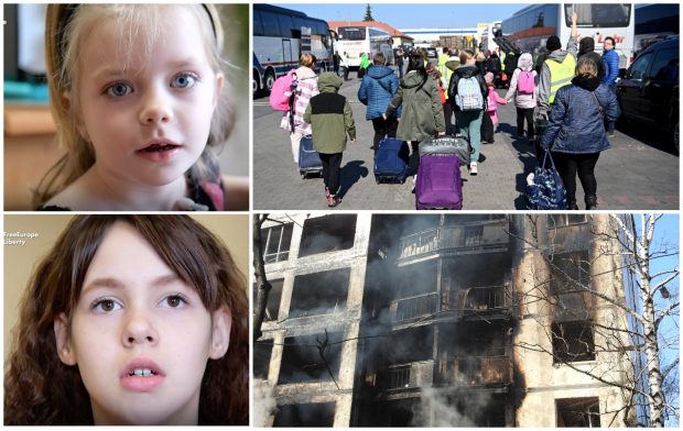 Filmări ale copiilor ucraineni refugiați în Europa, care povestesc ce au trăit în război. „Când vine bomba, e bine să ai o haină mai groasă, ca să nu treacă cioburile prin ea”