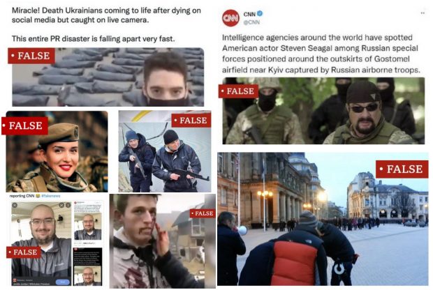Cele mai mari fake-uri despre războiul din Ucraina, demontate de BBC. Imagini din filme și de la proteste, folosite pentru a răspândi ideea că războiul e o farsă