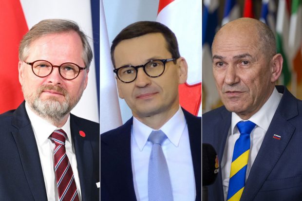 Premierii Cehiei, Poloniei și Sloveniei merg azi în Kievul bombardat pentru a se întâlni cu Zelenski
