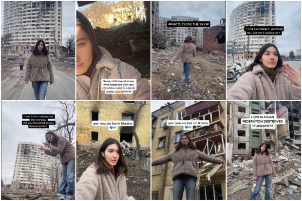 Tânăra ucraineană care își descrie viața în război în clipuri pe TikTok, cu zeci de milioane de vizualizări. „Mulți ruși îmi scriu că sunt alături de mine”