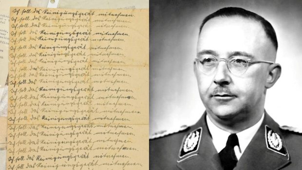 Care sunt ultimele cuvinte scrise de Heinrich Himmler și de la cât pleacă licitația pentru foaia cu însemnările fostului criminal de război nazist