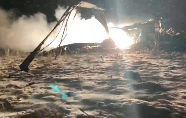 VIDEO | Primele imagini cu elicopterul prăbușit în care au murit 7 militari, în Constanța