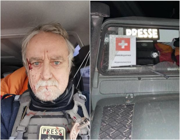 Jurnalist elvețian, atacat și „rănit de un comando rusesc” în Ucraina. El ar fi fost și jefuit, scrie presa ucraineană
