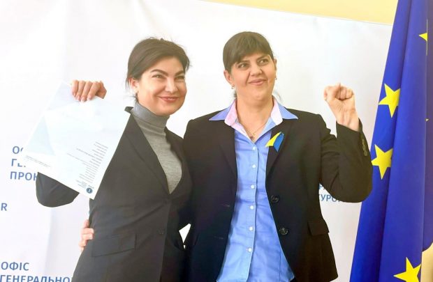 Laura Kovesi, în Ucraina. Discuția avută de șeful Parchetului European cu procurorii ucraineni