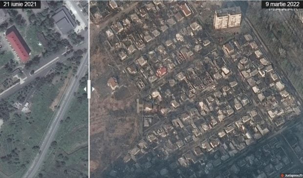 Dezastrul din Mariupol, văzut din satelit. Cum arăta orașul ucrainean înainte și cum arată acum