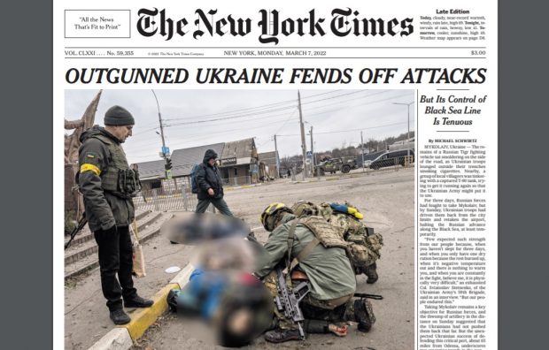 Fotografie explicită cu o familie ucisă de armata rusă, pe prima pagină în NY Times: „Imaginea ororii unui astfel de atac”