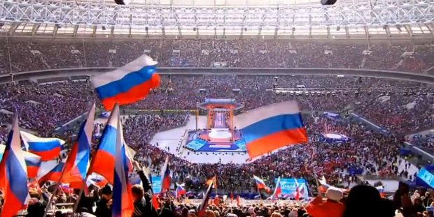 BBC: Unii dintre participanții la mitingul lui Putin de la Moscova spun că au fost obligați să meargă la eveniment