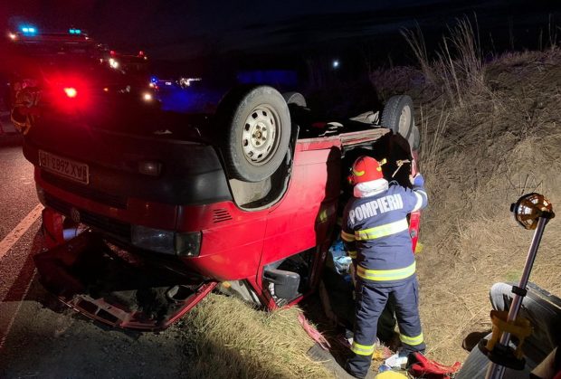 Refugiați ucraineni răniți într-un accident produs în Bihor. În microbuz erau și copii