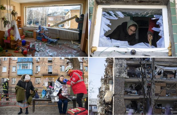LIVETEXT Război în Ucraina, ziua 25 | O școală și un azil de bătrâni, ținta bombardamentelor. Rusia a folosit din nou rachete hipersonice