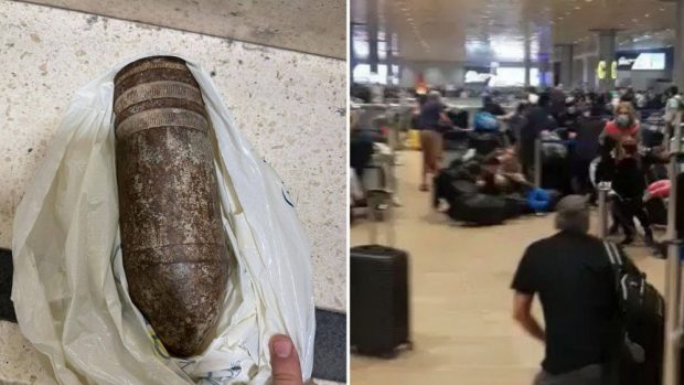 VIDEO. Familie de americani, prinsă cu o bombă neexplodată în bagaj, în aeroportul din Tel Aviv. „Am luat-o ca suvenir”