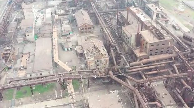 Ce a mai rămas din uzina Azovstal. Ultimul bastion al rezistenței ucrainenilor din Mariupol, filmat din dronă
