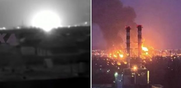 Rusia acuză Ucraina că a atacat un depozit petrolier din Belgorod. Momentul exploziei, surprins pe camerele de supraveghere