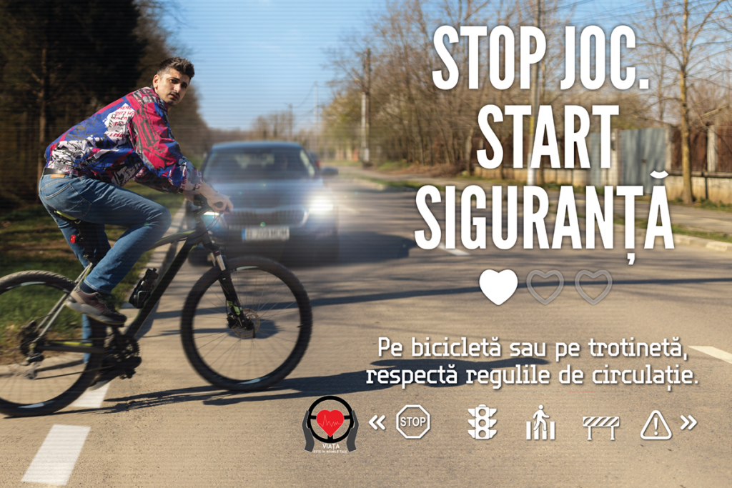 POLIȚIA ROM NĂ LANSEAZĂ CAMPANIA DE EDUCAȚIE RUTIERĂ PENTRU PIETONI, CONDUCĂTORI DE BICICLETE ȘI TROTINETE